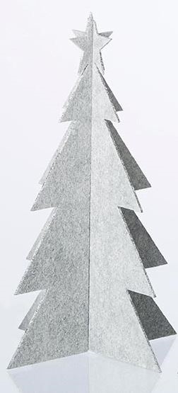 Juletræ felt x-mas hvid 20 cm fra Lübec Living OOhh - Tinashjem